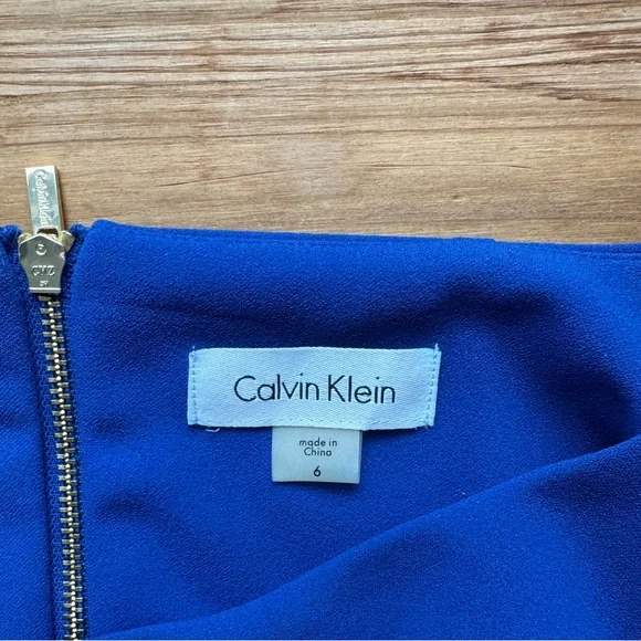 CALVIN KLEIN Cobalt Blue Dress 6 - Picture 4 of 10